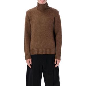 STUDIO NICHOLSON Men's Ribbed Turtleneck Sweater Men CARAMEL Sweaters &